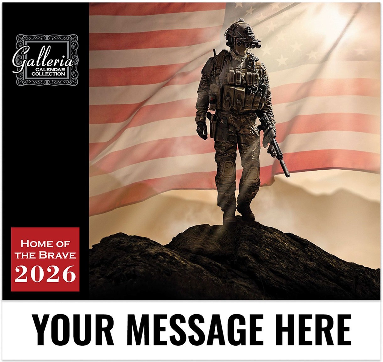 2026 Home of The Brave Wall Calendar