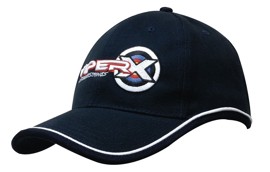 Brushed Heavy Cotton with Piping on Peak and Crown #4047