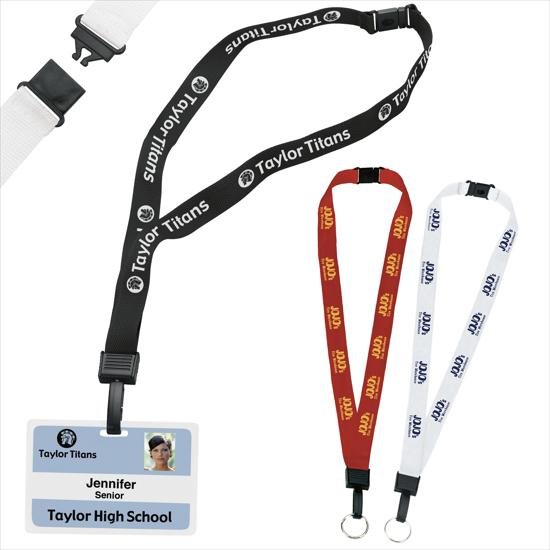 3/4 Inch Breakaway Lanyard with Key Ring #65153